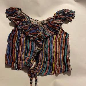 Rainbow crop top